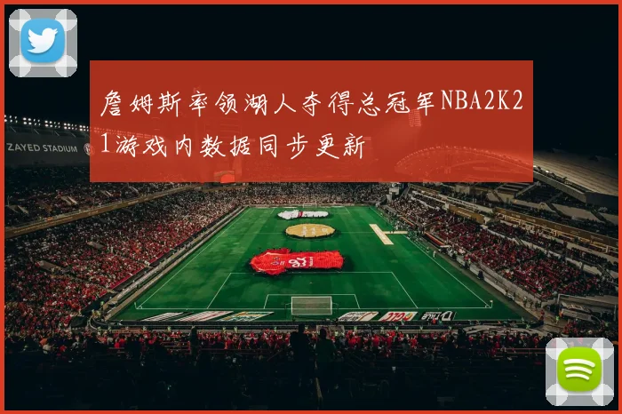 詹姆斯率领湖人夺得总冠军NBA2K21游戏内数据同步更新