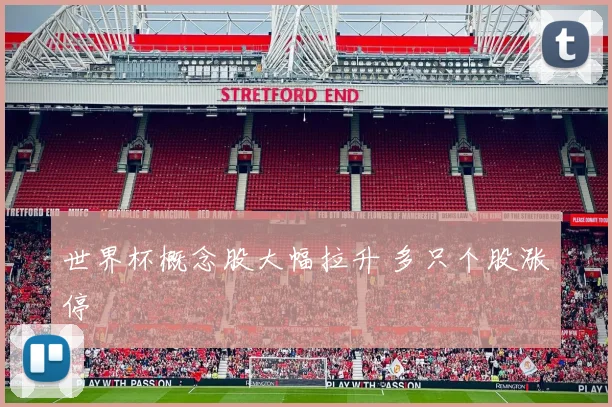 世界杯概念股大幅拉升 多只个股涨停
